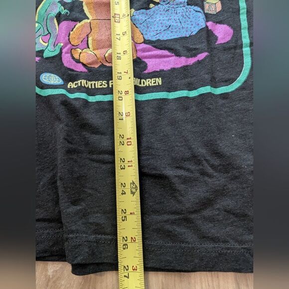 Gildan Black Short Sleeve Tee Retro Graphic - Picture 3 of 5